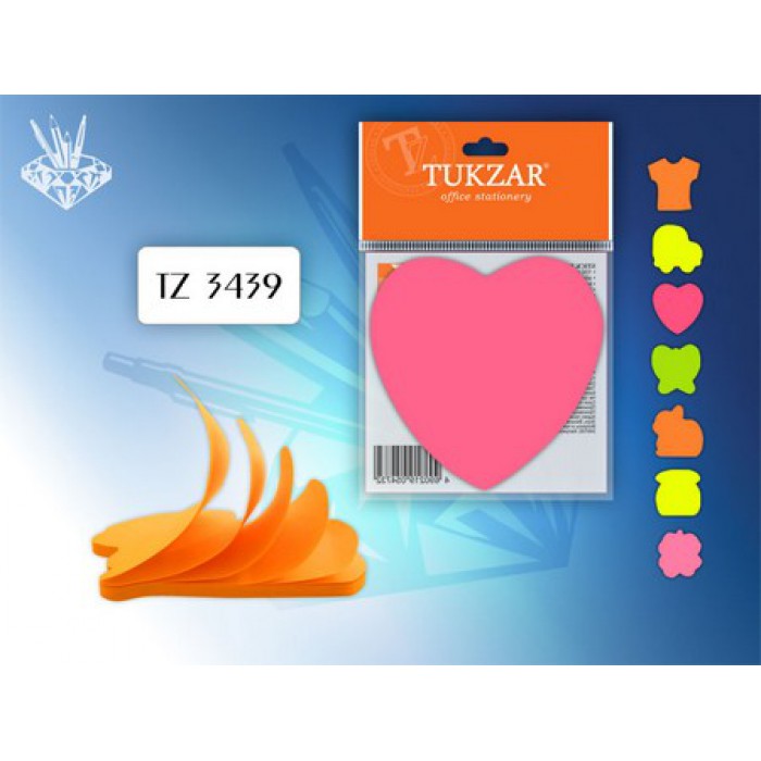 Самоклеющийся блок Tukzar фигурный 30 листов