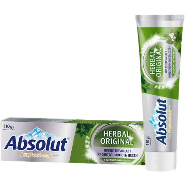 Зубн.паста Абсолют 110мл. Pro Herbal Original двухцвет. 8128 (24)