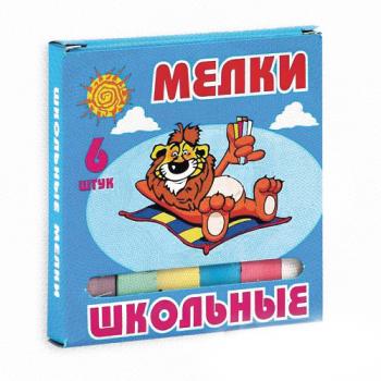 Набор мела цветного 6шт. Эликонт
