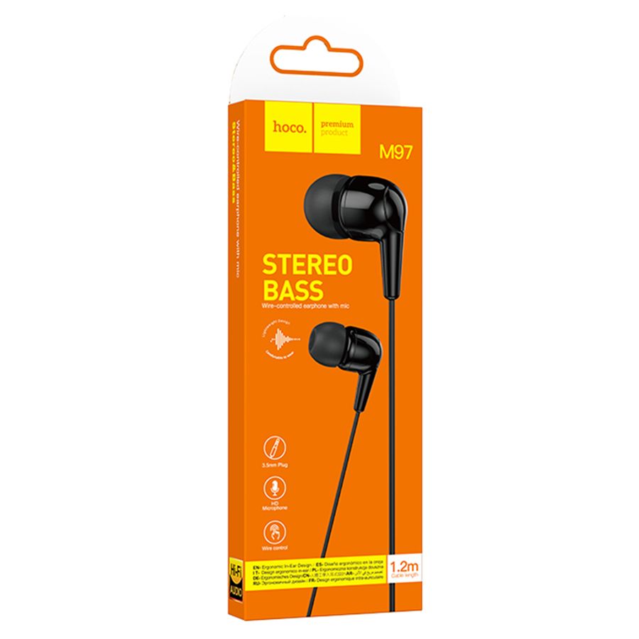 Гарнитура вакуумная HOCO M97 Black