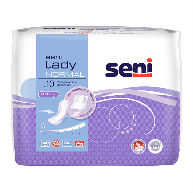 Прокладки Белла Seni Lady 10шт нормал урологические (24)