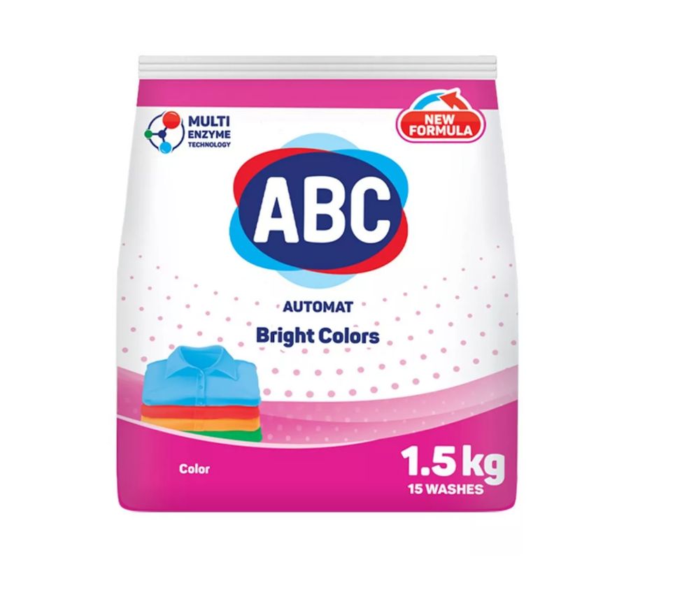 Стир.порошок ABC авт. 1,5кг Цветной