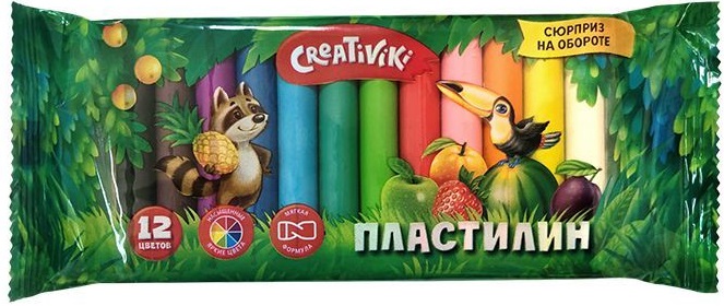 Пластилин 12цв. Creativiki 120гр ***