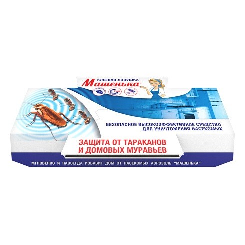 Ловушка от тараканов и муравьев Машенька 1шт. Домик (120)