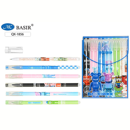 Ручка пишет/стирает СИНЯЯ Basir 0.5мм Glooomy Bear (уп.12)
