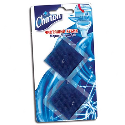 Освежитель для унитаза Chirton 50г*2 Кубик Морской