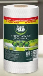 Салфетки в рулоне Master FRESH 60шт. 20*25см. Соты (12)