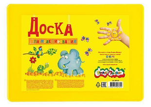 Доска д/лепки А4 Каляка-маляка плотная желтая