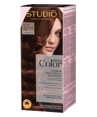 Краска д/волос Studio Ultima Color 6.73 Золотистый кофе (8)