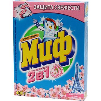Стир.порошок МИФ ручн. 400г. Французский аромат карт.уп. (уп.22)