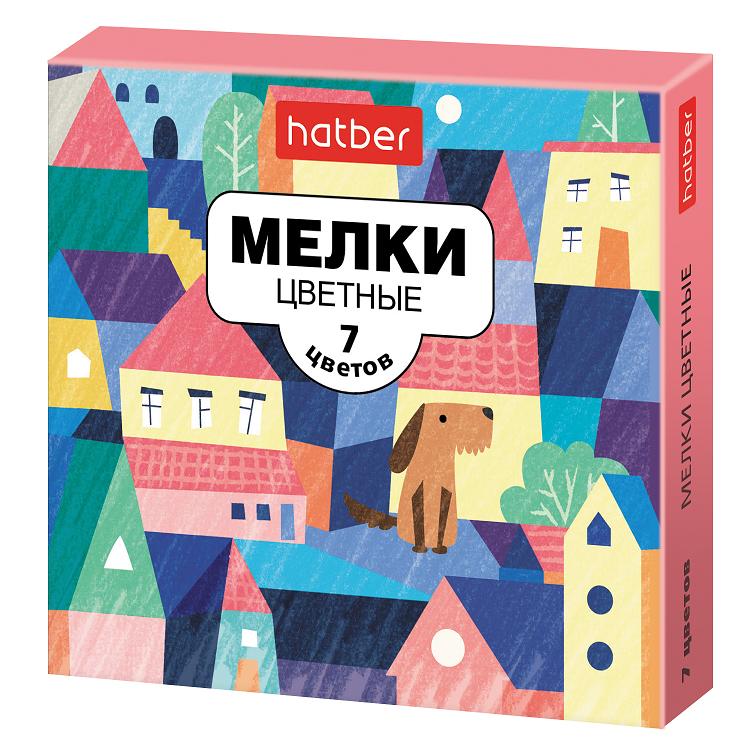Набор мела цветного 7шт. Хатбер Городок (25)