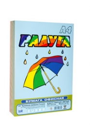 Бумага А4 цветная Радуга 80 гр 250 л (5 цв. по 50 л) БумБел