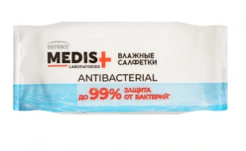Салфетки влажные 8шт. Defance Medis антибак. Мелисса (140)