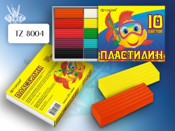 Пластилин 10цв. Tukzar 200гр.