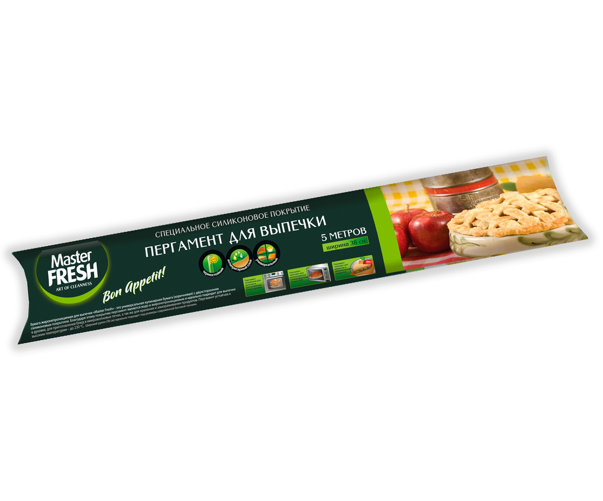 Пергамент для запекания 38см.5м. MasterFRESH Европейский (24)