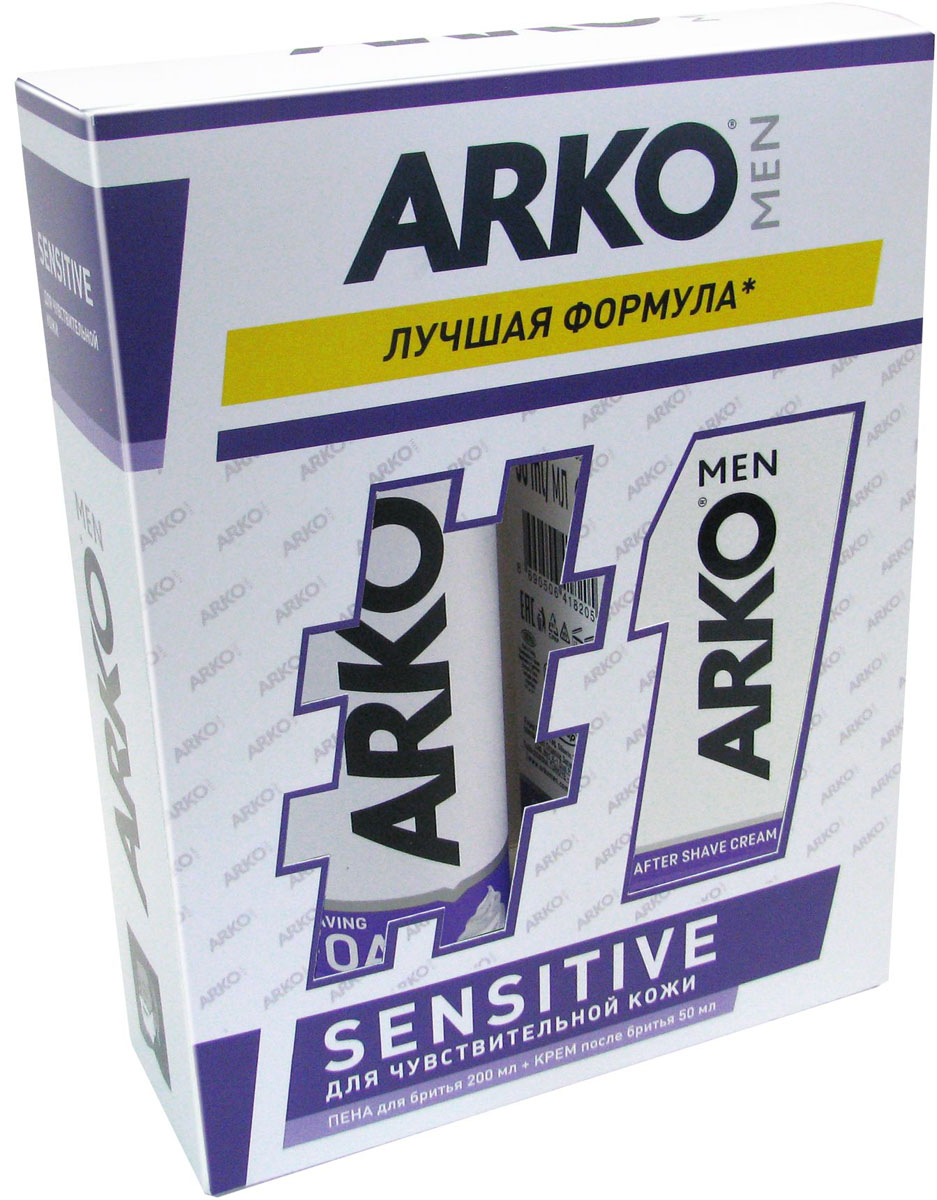 ПН/МУЖ. Арко Сенсетив (Пена д/бритья 200мл + кр п/бритья 50мл)