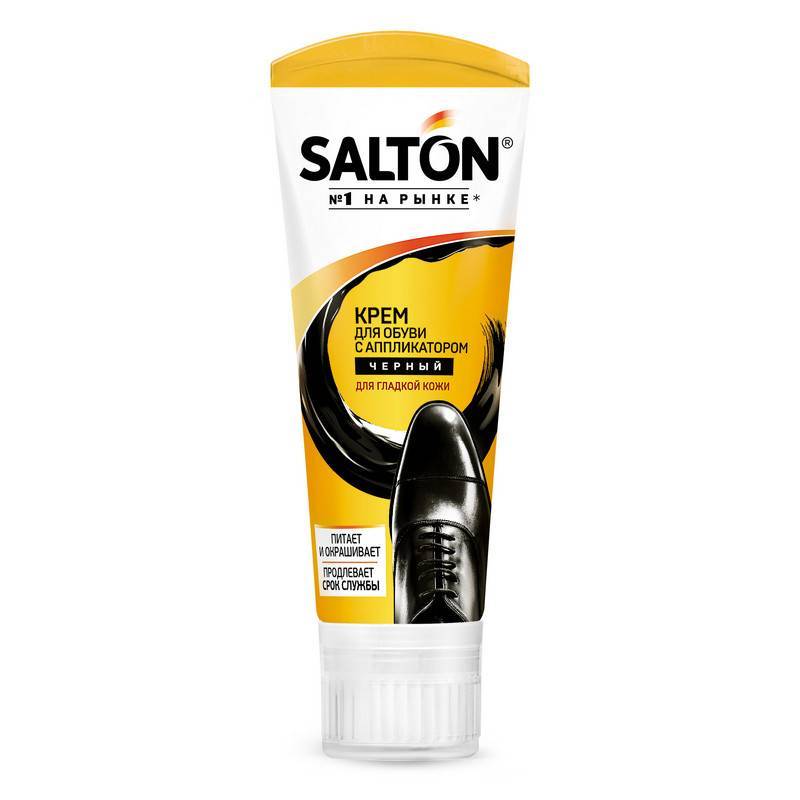 Крем для обуви Salton 50мл. черн. блеск с аппликатором