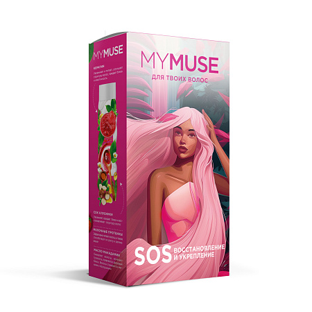 ПН/ЖЕН. Grass My muse SOS (шампунь 250мл.+бальзам 250мл.)