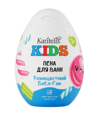 Пена для ванн Karitelix KIDS 370мл. Разноцветный бабл-гам (8)