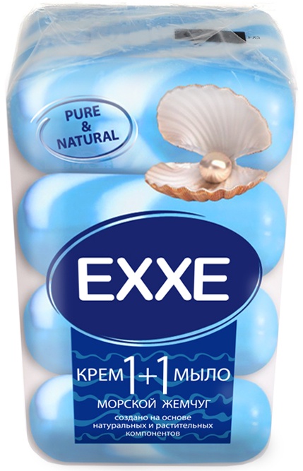Мыло EXXE 1+1 4*90г. Морской жемчуг (12)