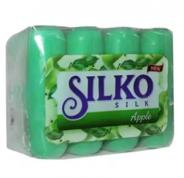 Мыло Silko Silk 4*70г. Яблоко