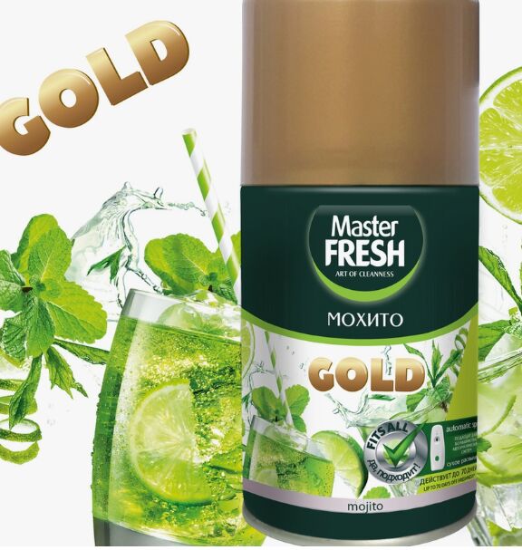 Освежитель воздуха Master FRESH 250мл. Сменный блок Мохито (12)