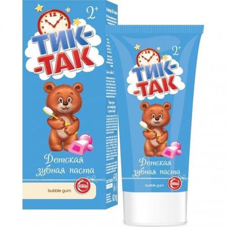 Зубн.паста Свобода Тик-Так 62г. Bubble gum 2+ (24)