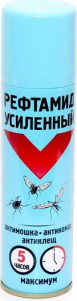 Дихлофос-репеллент Рефтамид 150мл. Экстра Максимум 5 часов Р14 (24)