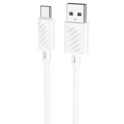 Кабель USB Type-C 1м 3А белый HOCO X88