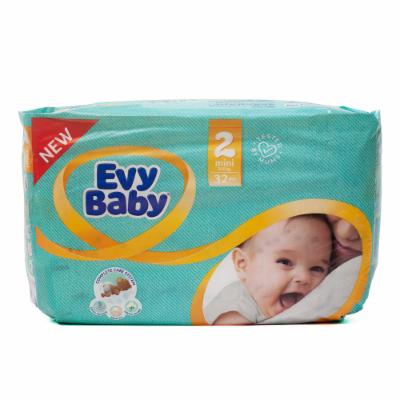 Подгузн. EVY BABY --2-- 3-6кг. 32шт. Мини