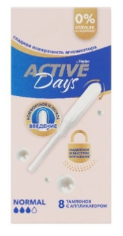 Прокладки DAY SPA тампоны с апплик. нормал 8шт. (180)