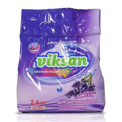 Стир.порошок Viksan авт. 2,4кг колор Цветущая лаванда (5)