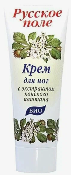 Крем Русское поле 75мл. д/ног Питание и легкость с экстрактом конского каштана (24)***