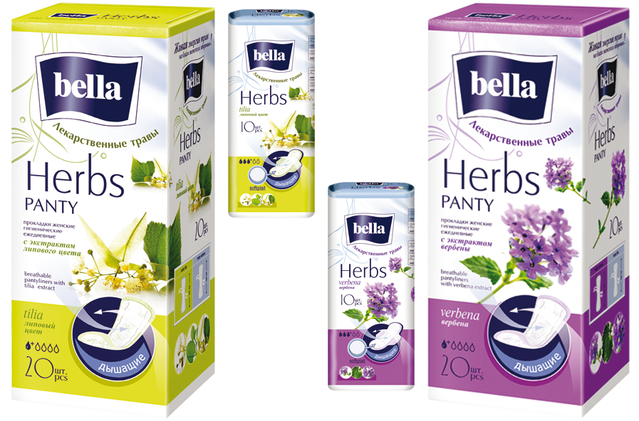 Прокладки Белла Панти софт 20шт. Herbs tilia (с экст.липы)