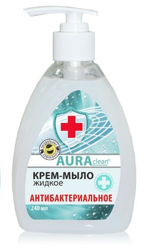 Мыло жидк. РК Аура 240мл. Антибактериальное