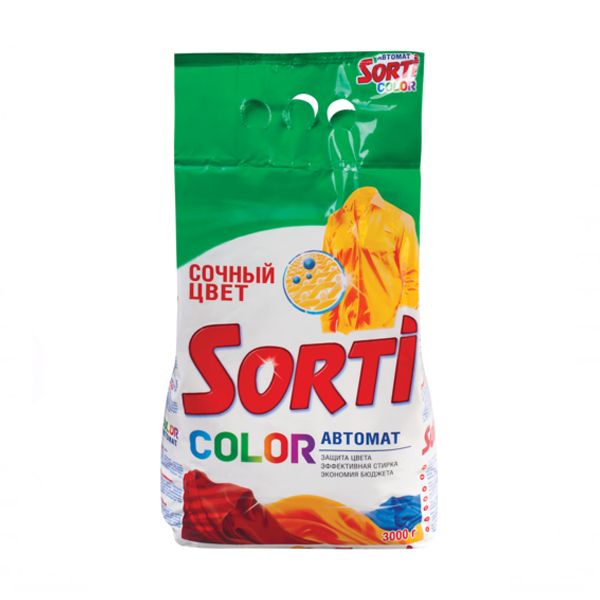 Стир.порошок Сорти авт. 4,5кг. Колор