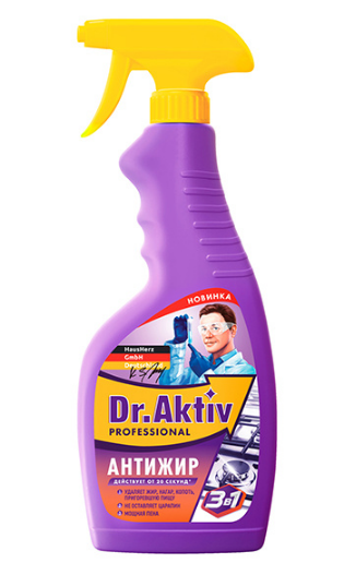 Ср-во Dr.AKTIV 500мл. д/кухни от жира, копоти, нагара (12)