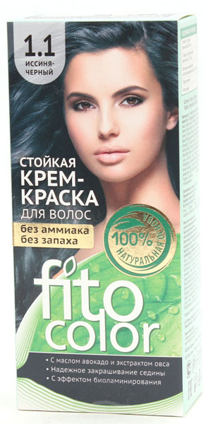 Краска д/волос Fitocolor 1.1 Иссиня-черный 4839 (20)