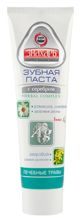 Зубн.паста Знахарь 100гр. Лечебные травы