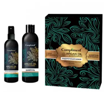 ПН/ЖЕН. №1243-2 ARGAN OIL & CERAMIDES С маслом арганы(Шампунь д/в 250мл+Спрей-восст. д/в, 200мл) (10