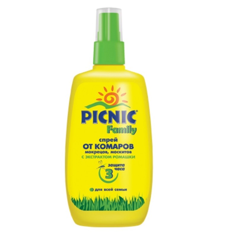Спрей от комаров Picnic Family 120мл.