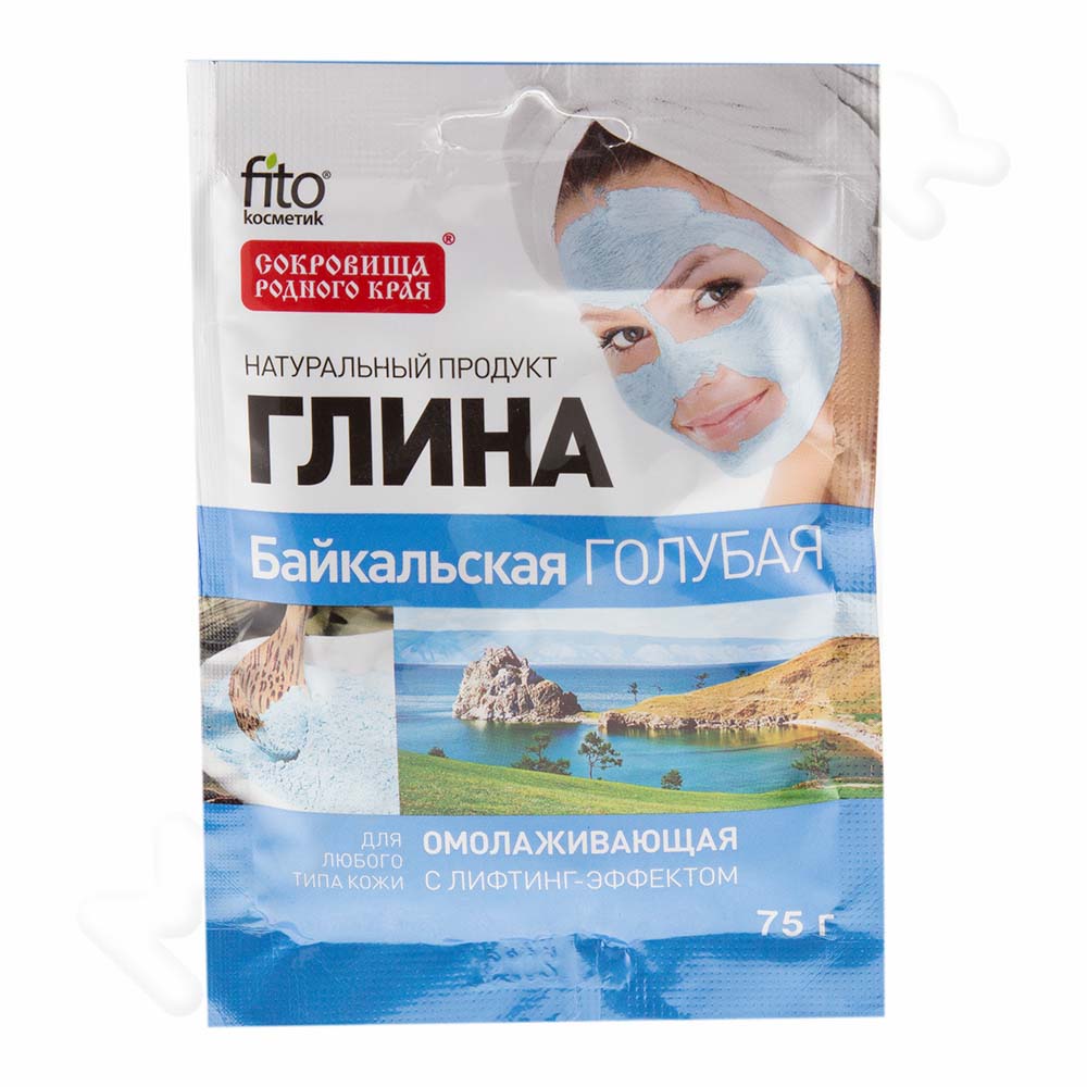 Маска д/лица и тела Фито 75г. Глина Байкальская голубая омолаж. 5501