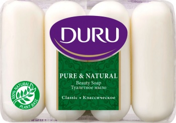 Мыло Дуру 4*85г. Pure and Natural Классическое