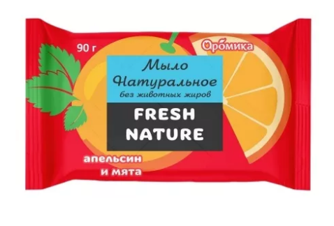 Мыло Fresh nature 90г. Апельсин и мята (24)