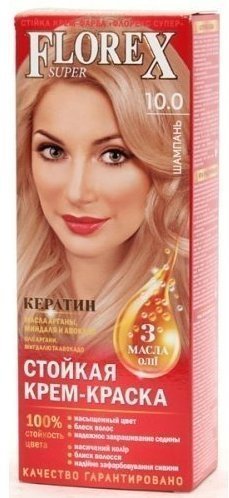 Краска д/волос FLOREX-SUPER 10.0 Шампань (30)