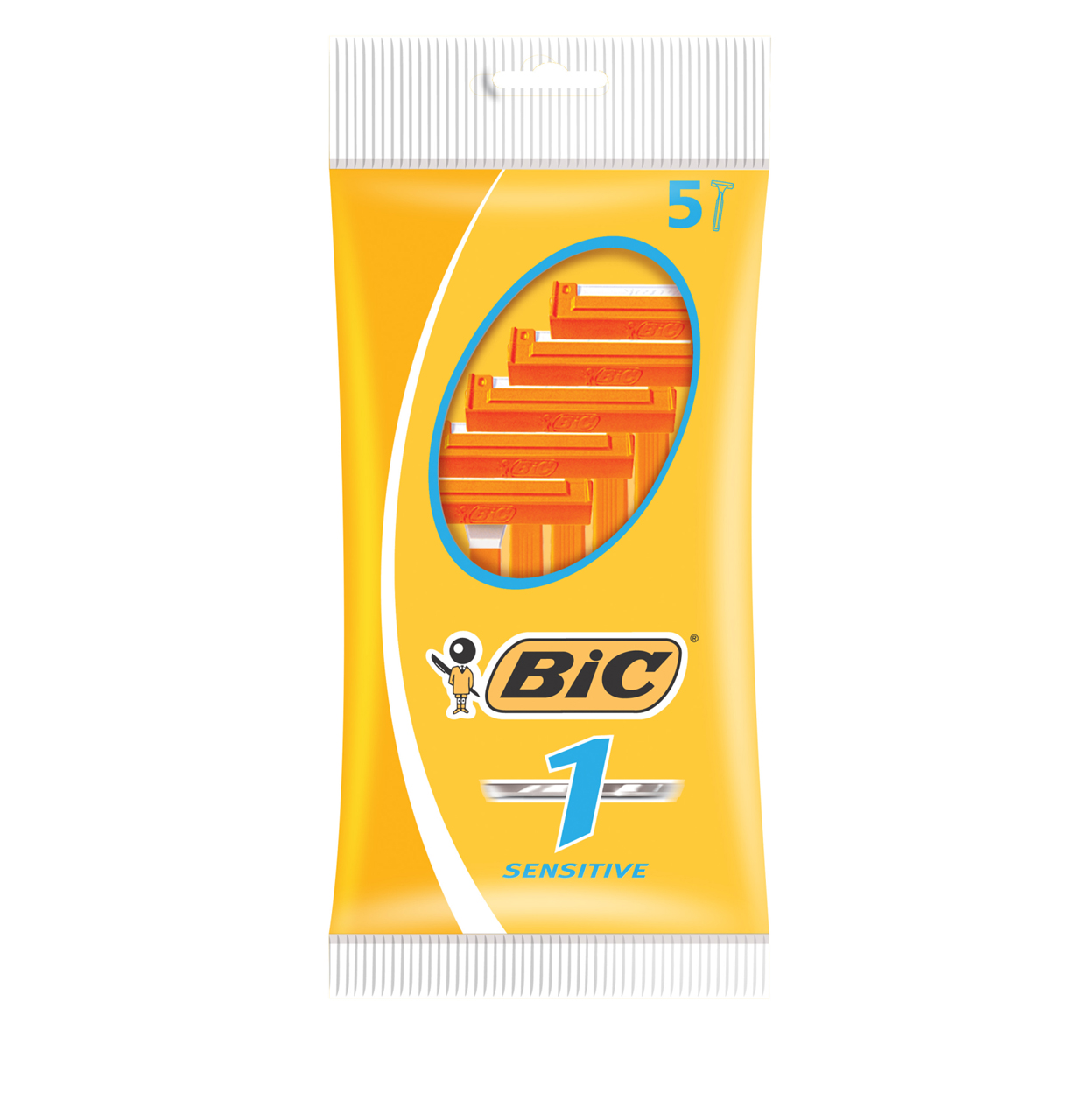 Станки Bic 1 Sensetive одноразовые 5шт.