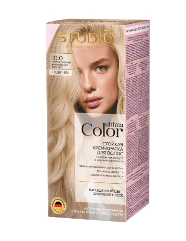 Краска д/волос Studio Ultima Color 10.0 Экстра светлый натуральный блондин