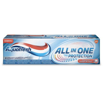 Зубн.паста Aquafresh 75мл. All-in-One Protection