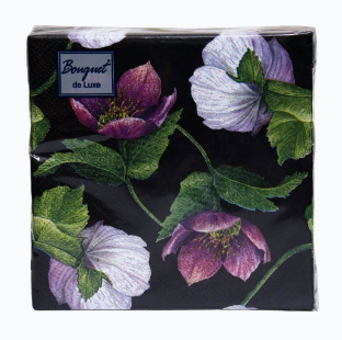 Салфетки бумажные 25л 3 слоя 24*24 Bouquet de Luxe (15)
