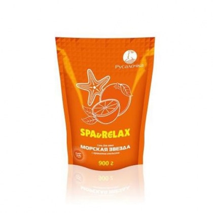 Соль для ванн Spa&Relax 900г. Морская зведа аромат апельсина 434370